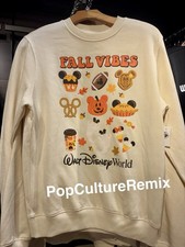 Disney Parks 2026 WDW Crewneck Sweatshirt Halloween Fall Vibes Size XL New