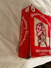 Strawberry Shortcake Latch Hook Pillow Kit 12"x12" Craft Master Vintage