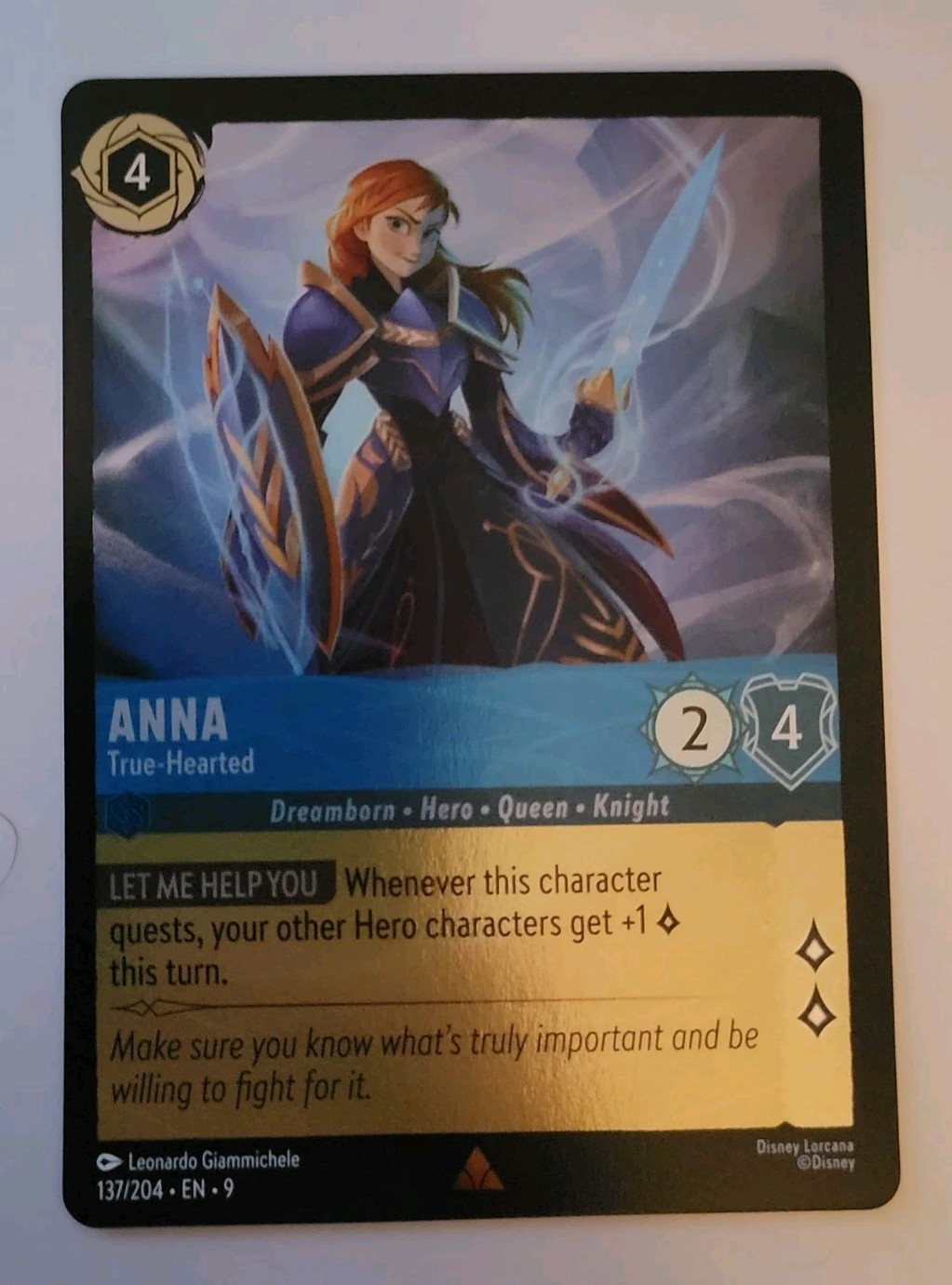Disney Lorcana TCG - Fabled: Anna (137/204) - Rare Foil - Near Mint