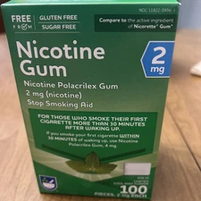 Rite Aid 2mg Cool Mint  Nicotine Gum 100 Pieces Gum Expires 1/27