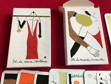 ancien jeu carte playing card TAROT EROTIC EROTIQUE HÉLÈNE BOUBOULIS curiosa vtg