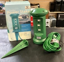 Outdoor Power Stake 3 Outlet 15ft Cord (GO1063274)