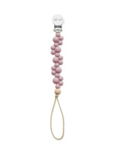 Mauve Bubble Pacifier Clip