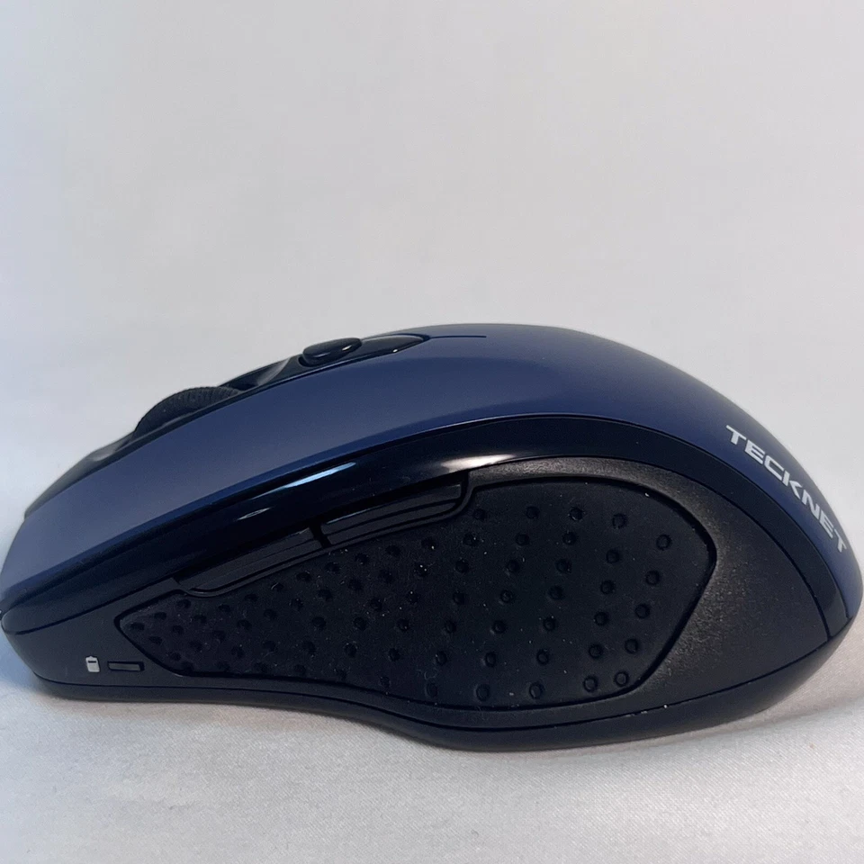 Tecknet Ergonomic Cordless Wireless Optical Blue Computer Mouse Scroll Wheel - Image 2 of 4
