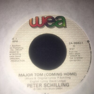peter schilling major tom vinyl WEA records. Lot1