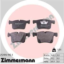 ZIMMERMANN Scheibenbremsbelag 25199.195.1