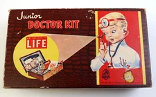 Vtg HASBRO 1950's Junior Doctor Kit Play Set Hassenfeld Bros