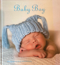 NEW My First Steps Baby Boy Babybook with Photos by Elle Mendenhall