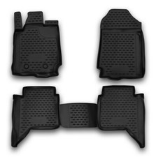 Gummifußmatten für Ford Ranger 4 2012- 3D Passform Hoher Rand Gummimatten Set