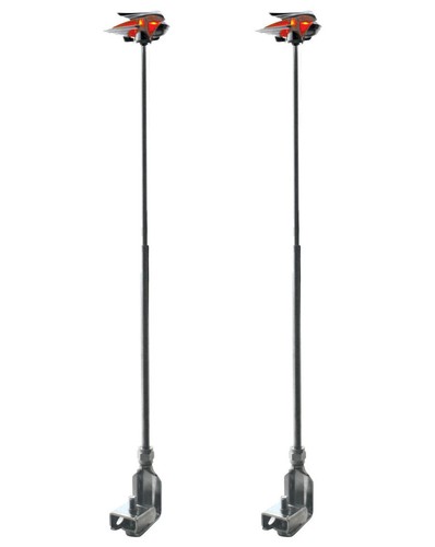 Amber Vintage Style 12v LED Lighted Fender Guides Pair Hot Street Rod ...