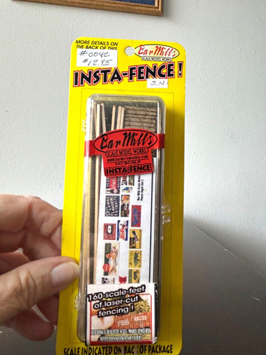 Kit de cercas de madera a escala 160 de BAR MILLS #0042 Insta-Fence HO 1:87 | Zustand: New