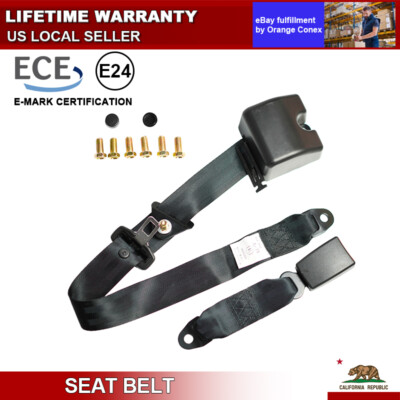 2 Set 3 Point Seat Belt For Ford Edge Safety Straps Car Retractable Flexible