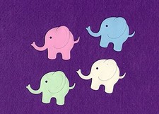 Elephant big baby cute die cuts scrapbook cards