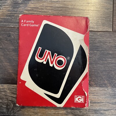 Vintage UNO Card Game 1979 Complete Deck 108 Cards Original Box