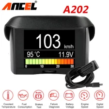Car Speedometer Fuel Consumption Display Engine Temperature Gauge Monitor
