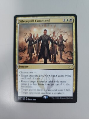 MTG Silverquill Command Strixhaven: School of Mages 232/275 Regular Rare |  eBay