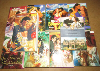 10 Historische Liebesromane, Historical Serienromane Taschenbücher im Mix po560A