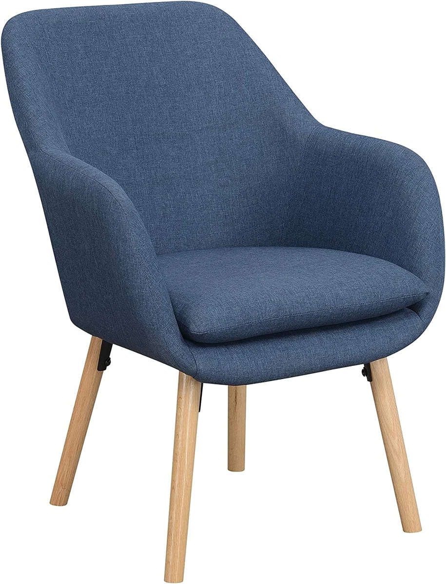 Blue denim accent chair sales