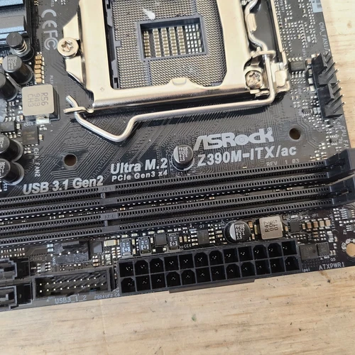 FOR ASROCK Z390M-ITX/ac LGA 1151 DDR4*2 64GB HDMI DisplayPort Motherboard Test - Picture 2 of 2