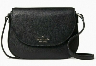 Kate Spade Leila Mini Flap Crossbody Black Leather - WLR00396 | eBay