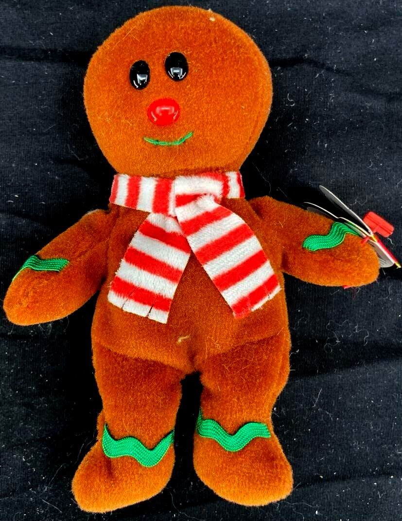 ty Classic Beanie Baby Collectible Plush Christmas Gingerbread Man