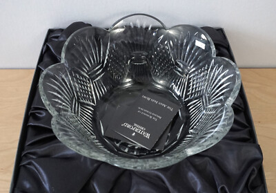 Waterford Cut Crystal Romance of Ireland Aran Isles Centerpiece Bowl 10''