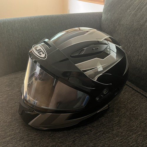 HJC Snowmobile Helmet With Bluetooth XL Black eBay