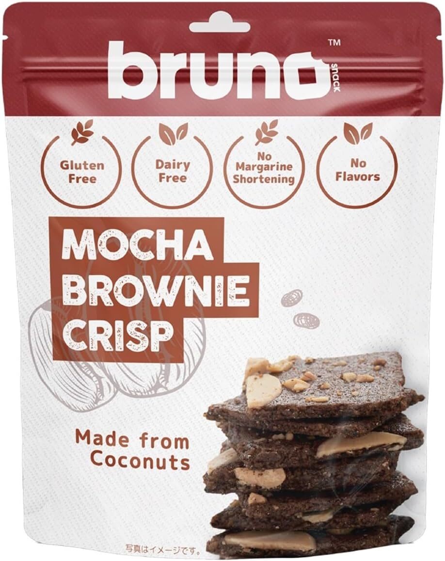 Japanese Mocha Cookies Brownie Biscuit Coconuts Crispy Sweet Snack