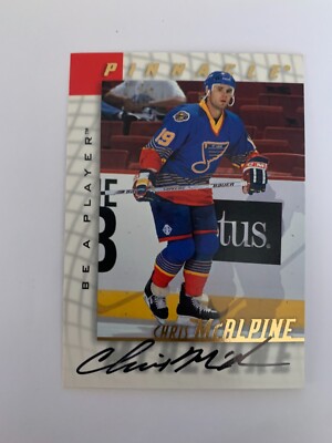 1997-98 Be A Player Autographs #82 Chris McAlpine - St. Louis Blues
