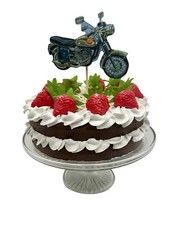 BSA Gold Star Motorcycle Cake Topper - BSA Goldstar Cake Decoration - MS27-CT