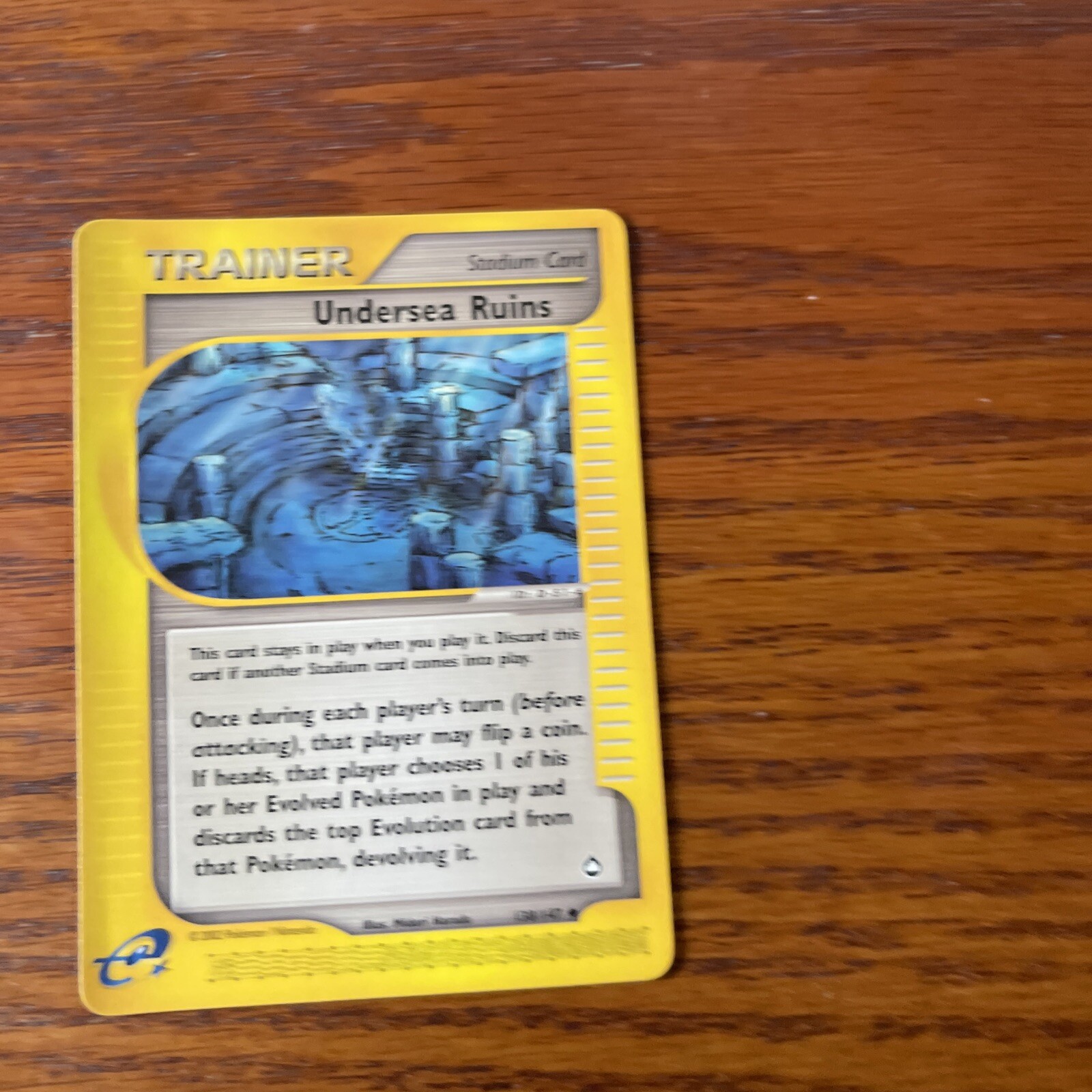 UNDERSEA RUINS - 138/147 - Aquapolis - Trainer - Pokemon Card