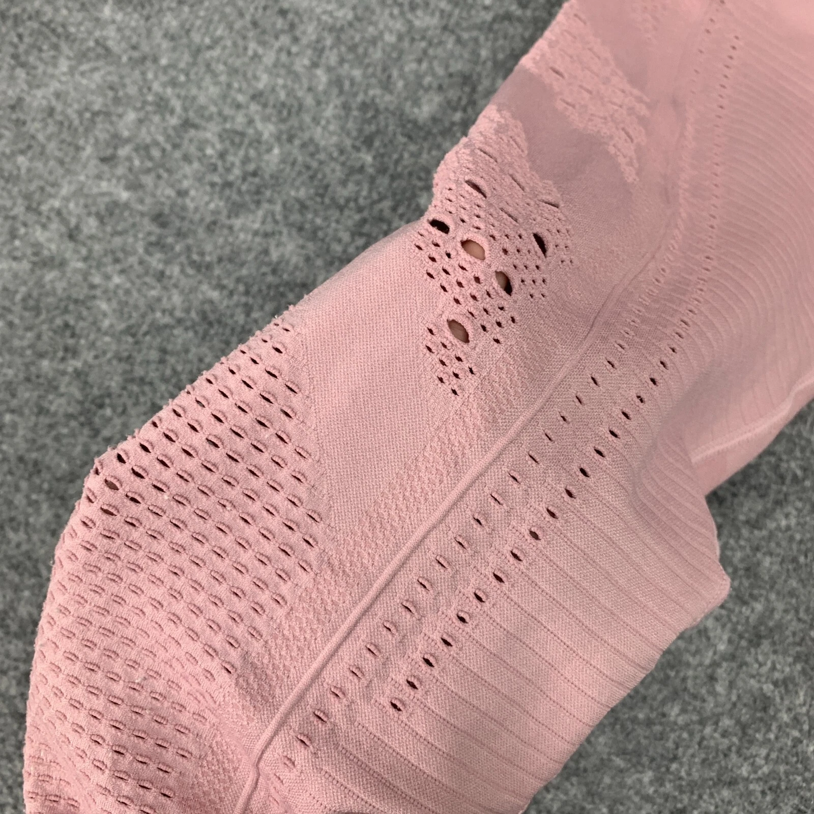 gymshark vented mid rise seamless pull on high waisted leggings