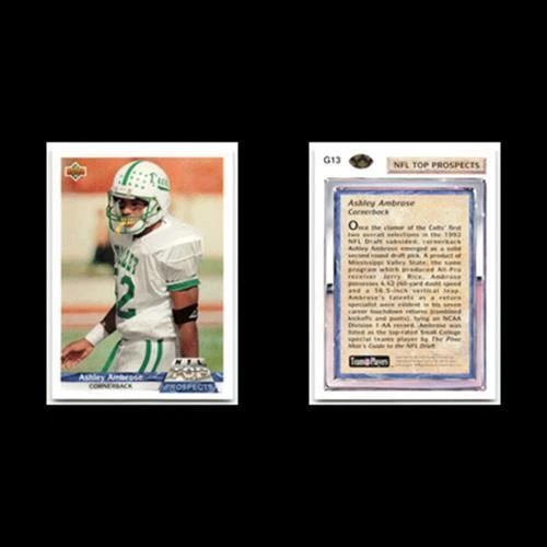 Ashley Ambrose #G13 1992 Upper Deck Gold Indianapolis Colts Football Card NFL NM - Image 3 of 3