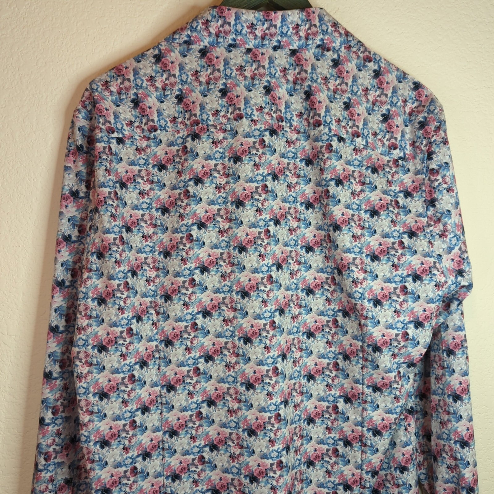 Construct Shirt Mens Large Rose Pattern Slim Fit … - image 4