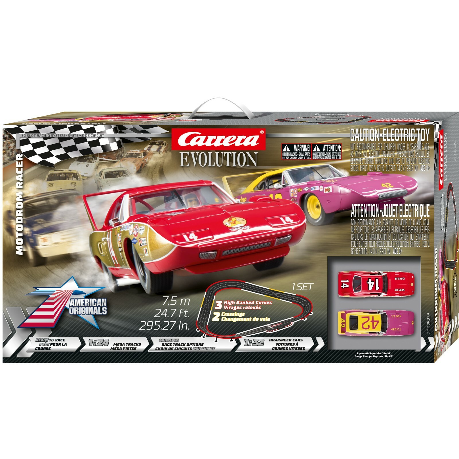 carrera evolution slot car set
