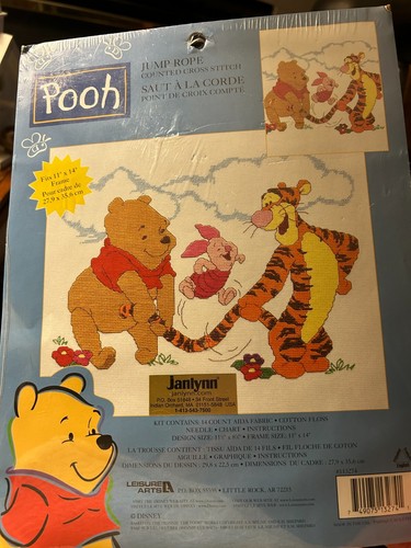 P Is For Pooh Cross Stitch Kit Von LEISURE ARTS – Kreuzstich-Set Mit Winnie Pooh Motiv