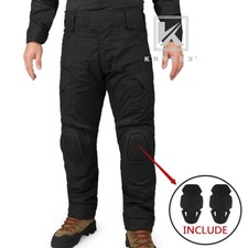 KRYDEX Gen4 Combat Trouser Tactical Pants Army Clothing Knee Pads Airsoft Black