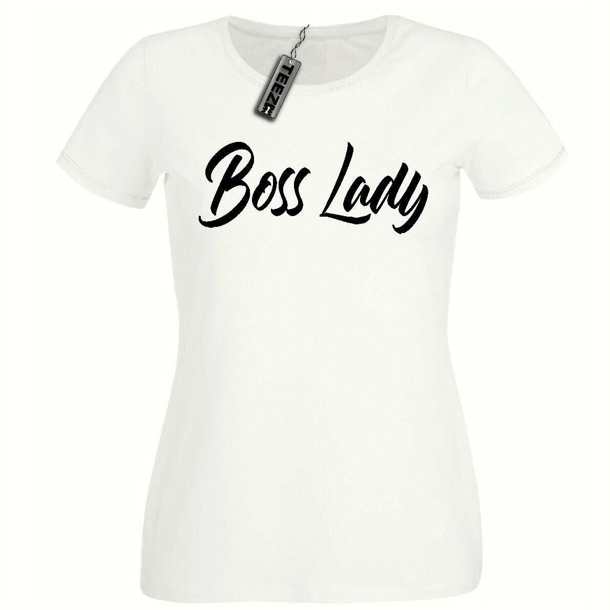 Boss Lady Tshirt, Ladies Fitted Tshirt,Slogan Womens tshirt UK