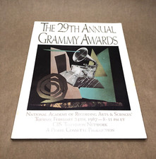 29th Annual Grammy Awards Program Book - February 24th 1987 - Vintage