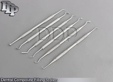 Dental Composite Filling Scalers Instruments Double Ended Set of 6 pieces PR-109