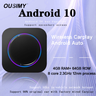 Smart Box Wireless Carplay Apple Carplay Android Auto Play Android 10 4+64GB