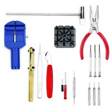 16 pcs Watch Repair Tools Kit Band Strap Link Remover Back Opener Screwdriver