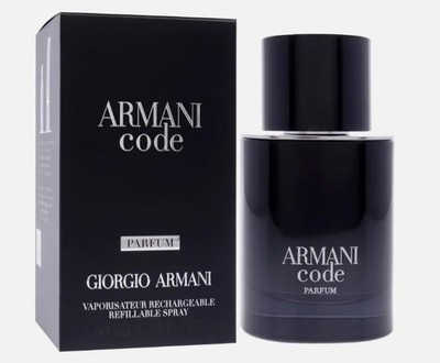 ARMANI CODE FOR MEN BY GIORGIO ARMANI PARFUM SPRAY REFILLABLE 1.7 OZ (50 ML)