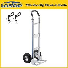 Aluminum Hand Truck Dolly Cart Heavy Duty 600 LBS Capacity Platform Hand Cart