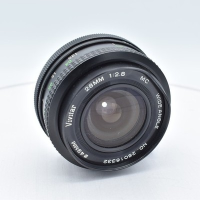 Vivitar 28mm F/2.8 Manual Focus Lens For Pentax K Mount {49}