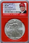 2020 SILVER 1oz $1 NGC 45th President MS 70 Eagle Dollar Donald Trump