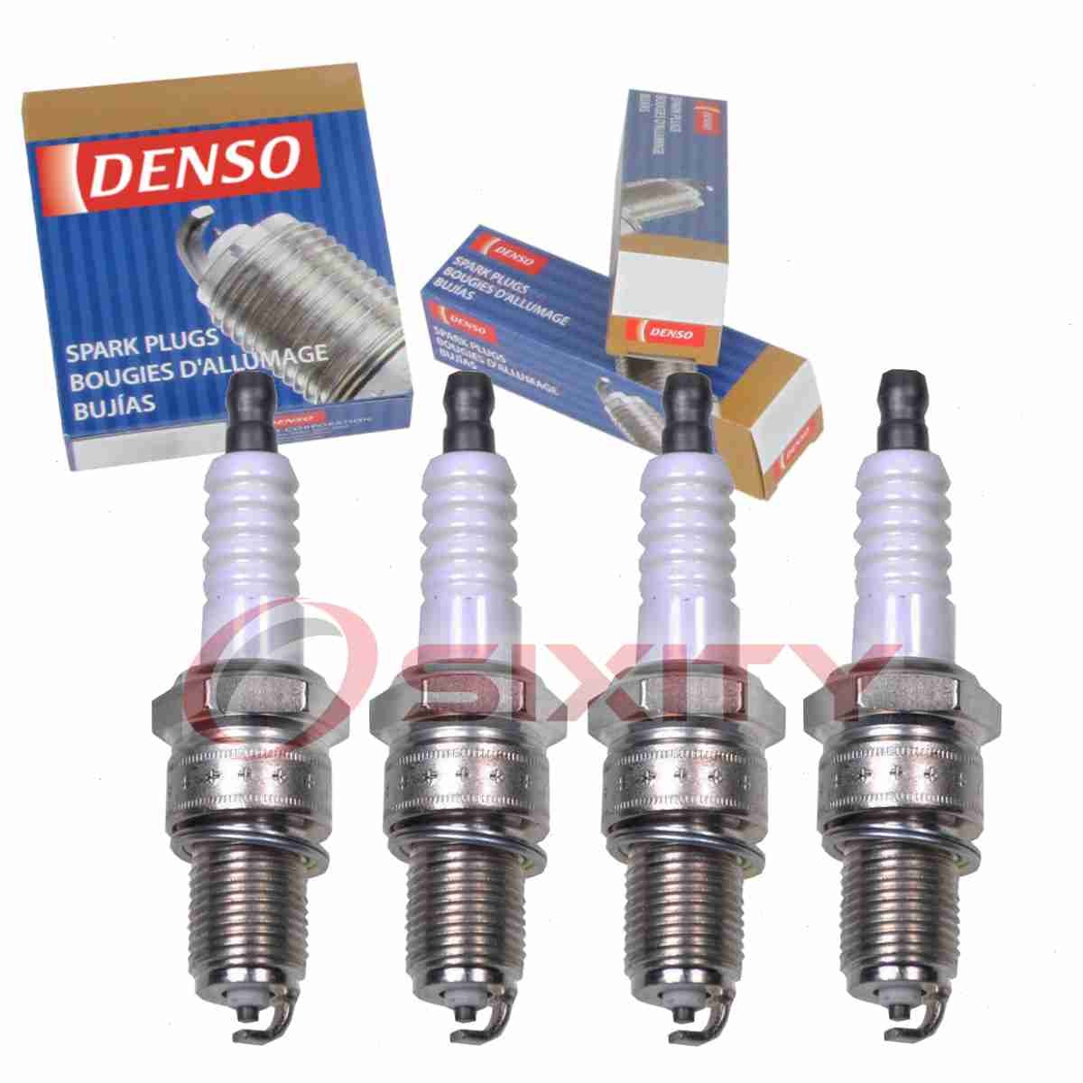 4 pc Denso Standard Spark Plugs for 1981-1988 Plymouth Colt 1.4L 1.5L 1.6L cq