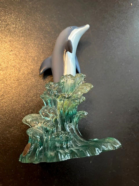 Dakin Wyland Resin Sculpture “King Of The Sea” No 3938 Dolphin Ocean Marine