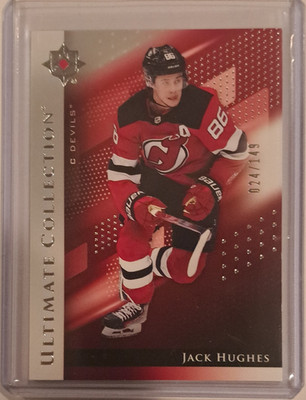 Upper Deck 2023-24 Ultimate Collection Jack Hughes #51 New Jersey Devils NHL SN