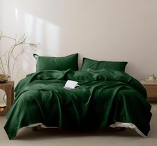 Talasily 100 French Pure Linen Sheets Set Twin Size,Oeko-TEX Certified Bedding,